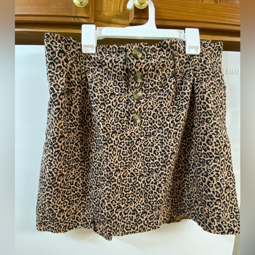 American Eagle Outfitters Animal Print Mini Skirt